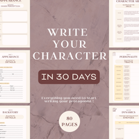 30-DAYS CHARACTER TEMPLATE