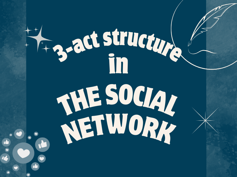 The 3-act structure in 'The Social Network'