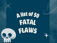 a blog post about fatal flaws to give a character