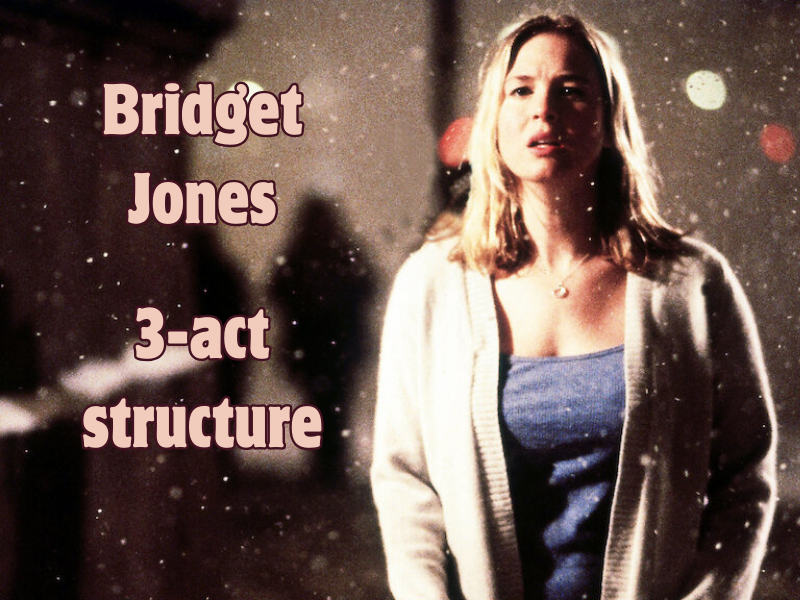 The 3-act structure in Bridget Jones