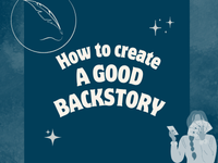 a blog post about writing a character backstory