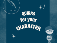 a blog post with a list of character quirks