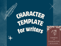 a blog post to introduce the character template for writers