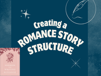 a blog post presenting a romance novel workbook