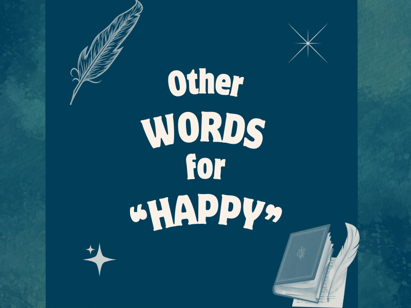 Other words for "Happy" in your novel