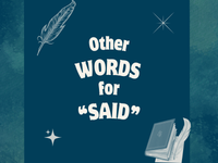 A blog post about other words for said