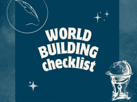a blog post about a world building checklist for a novel
