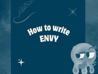 a blog post about writing envy in creative writing