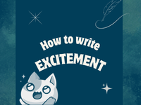 a blog post about how to write an excited character