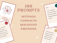 100 PROMPTS : SETTINGS ; CONFLICTS ; DIALOGUES ; EMOTIONS