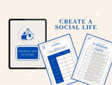 Create a social life : people and customs