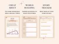 cheat sheet
world building
story tracker