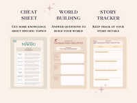 cheat sheet ; world building ; story tracker